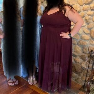 Torrid Burgundy Maxi Dress